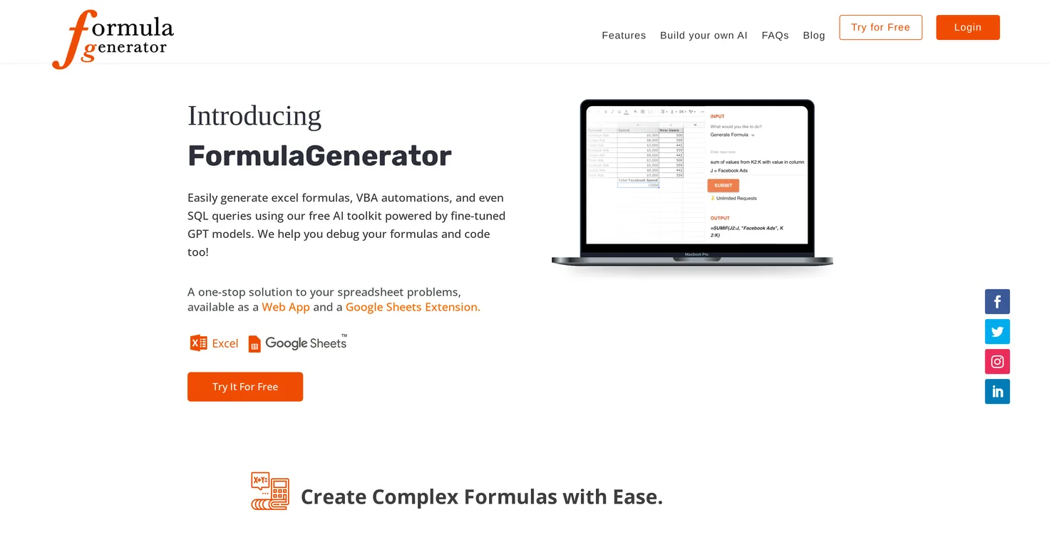 Formula Generator screenshot
