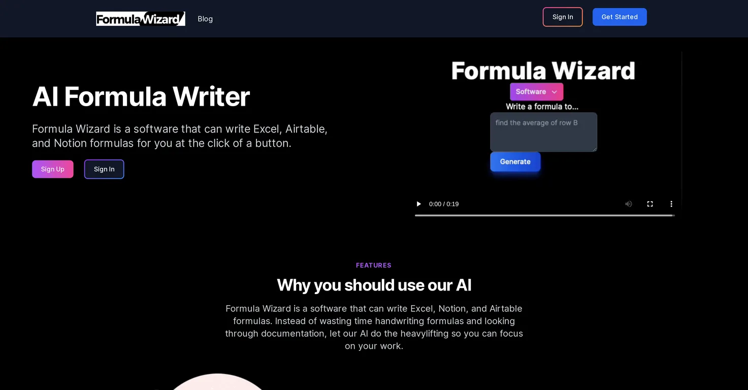 Formula Wizard screenshot