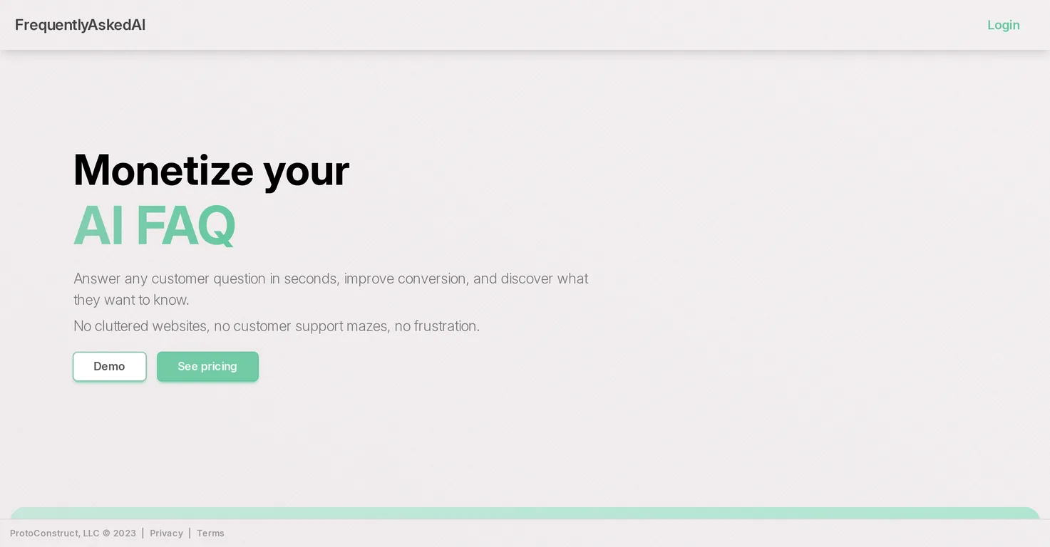 FrequentlyAskedAI screenshot