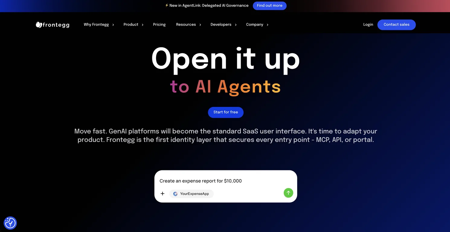 Frontegg screenshot