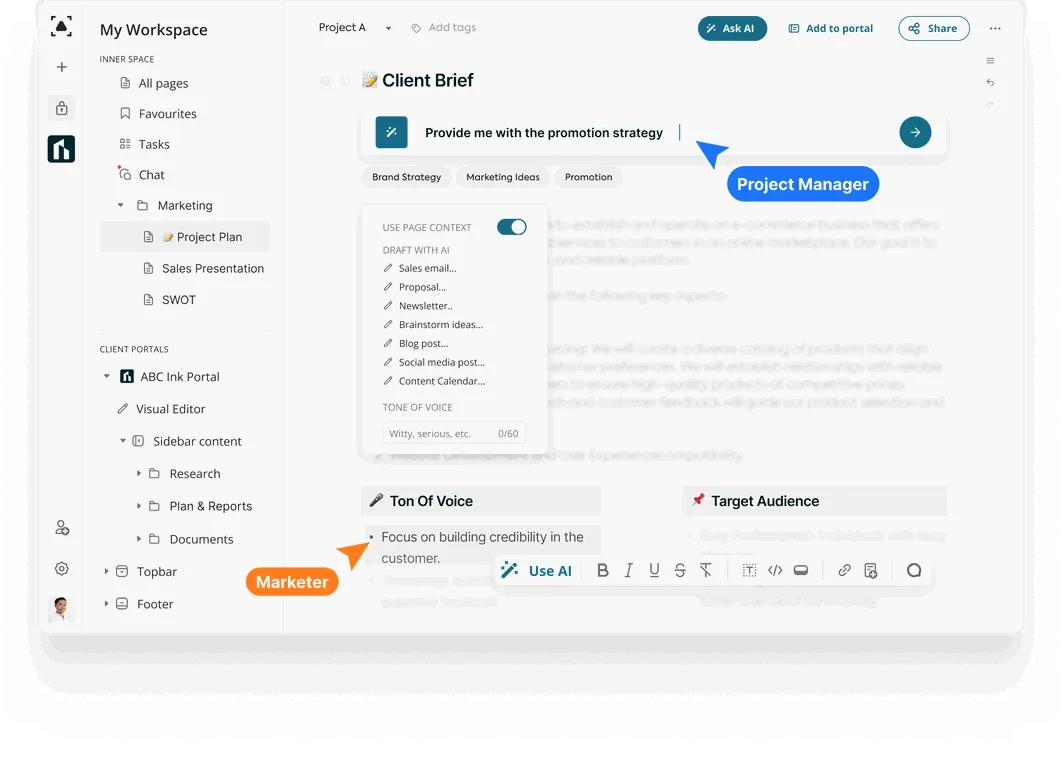 FuseBase AI screenshot