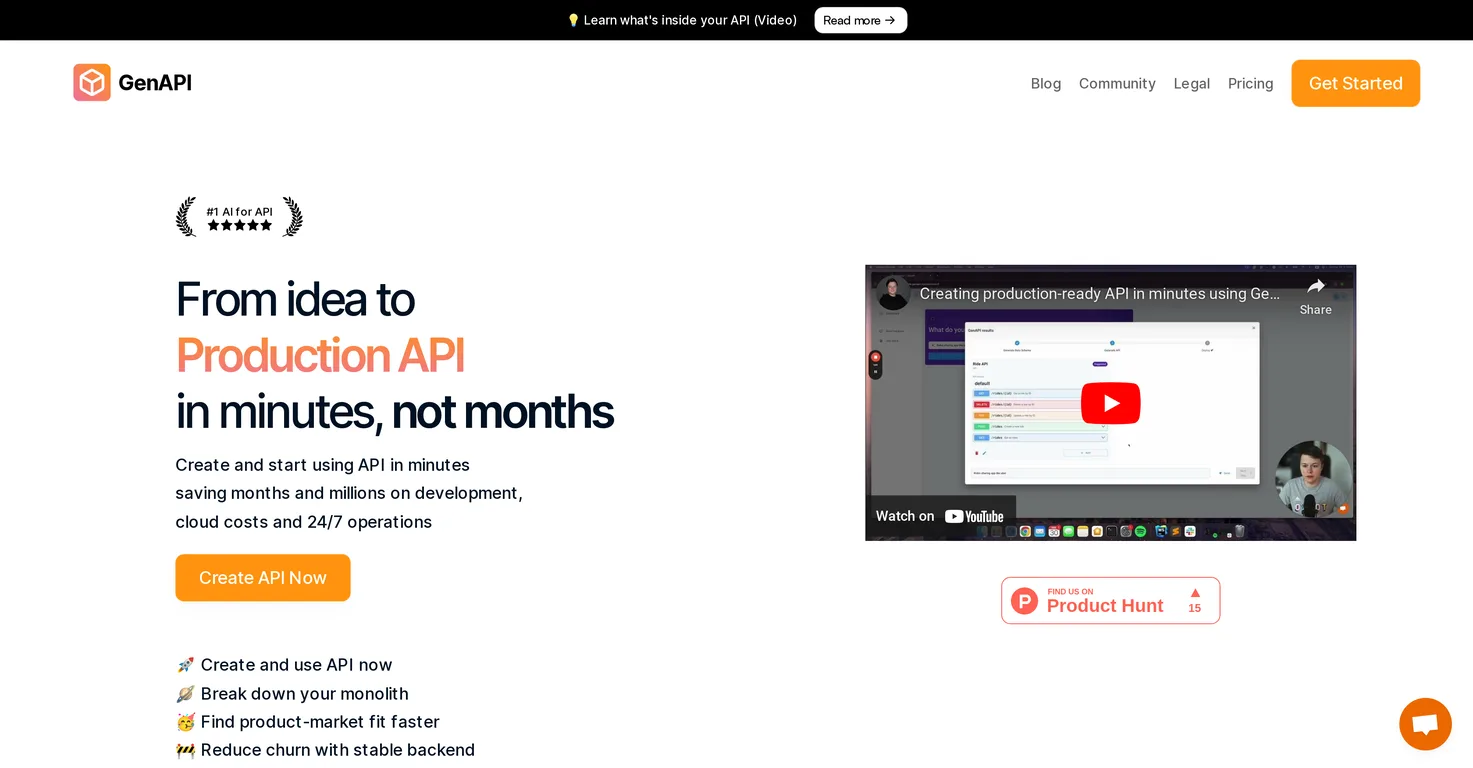 GenAPI screenshot