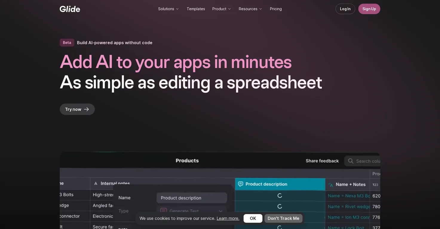 Glide Apps screenshot