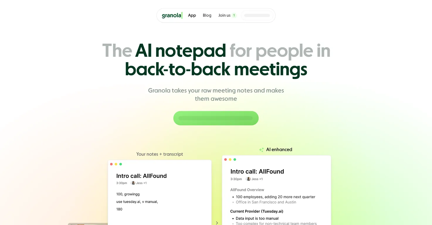 Granola screenshot