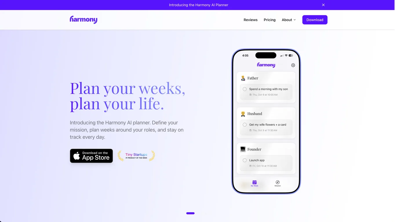 Harmony AI Email Voice Assistant screenshot