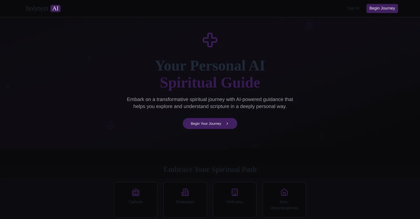 HolyTextAI screenshot