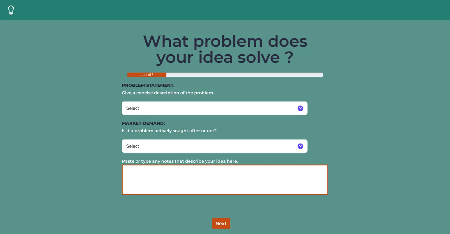 IdeaScore screenshot