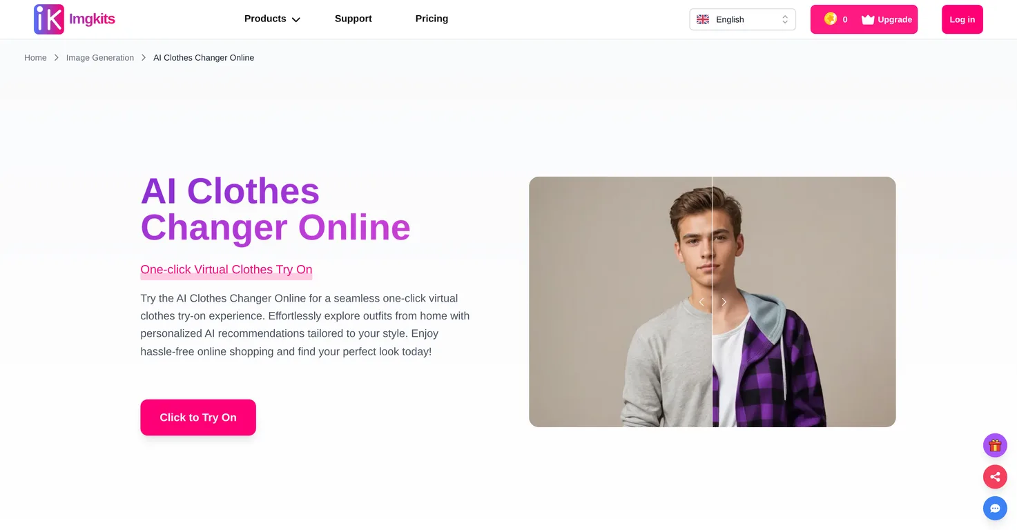 ImgKits AI Clothes Changer screenshot