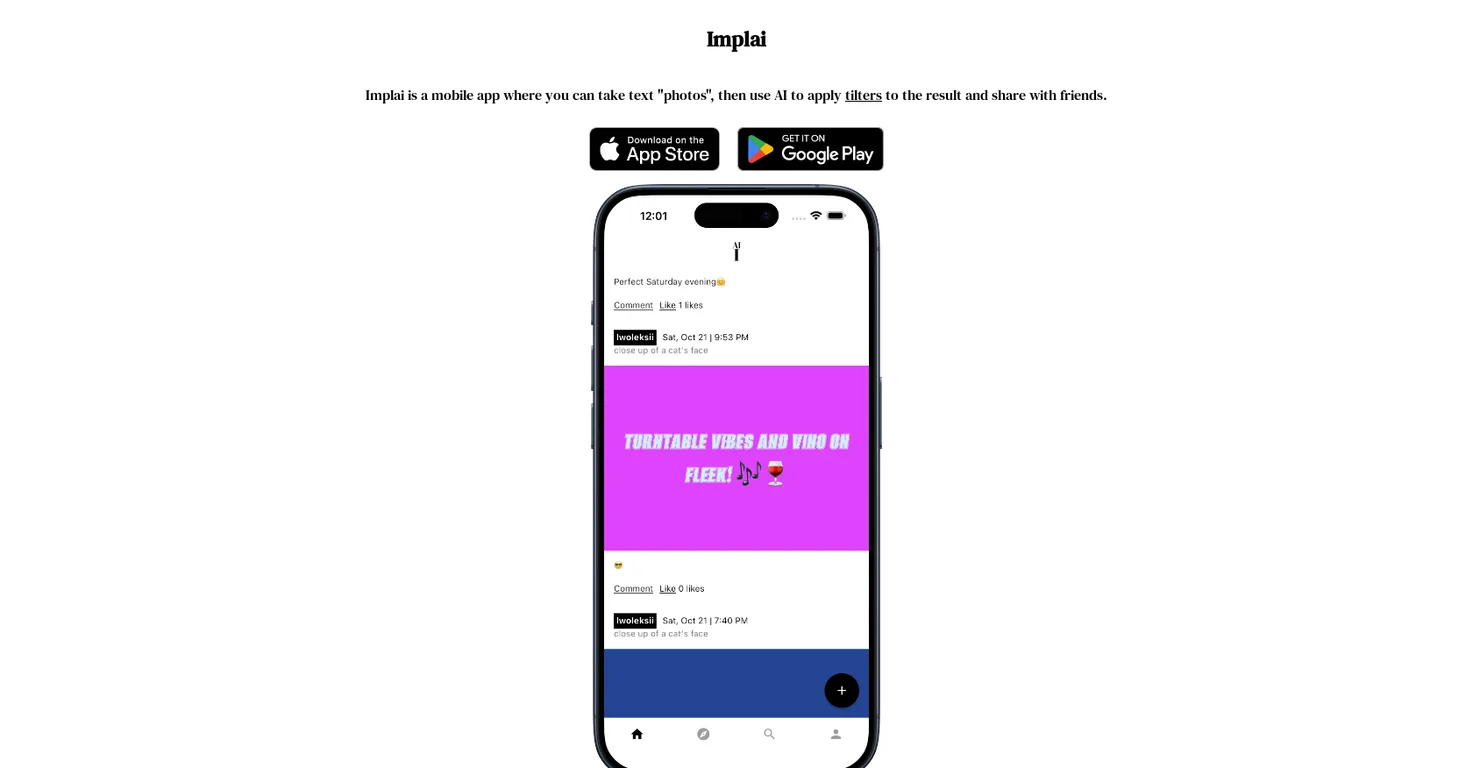 Implai App screenshot