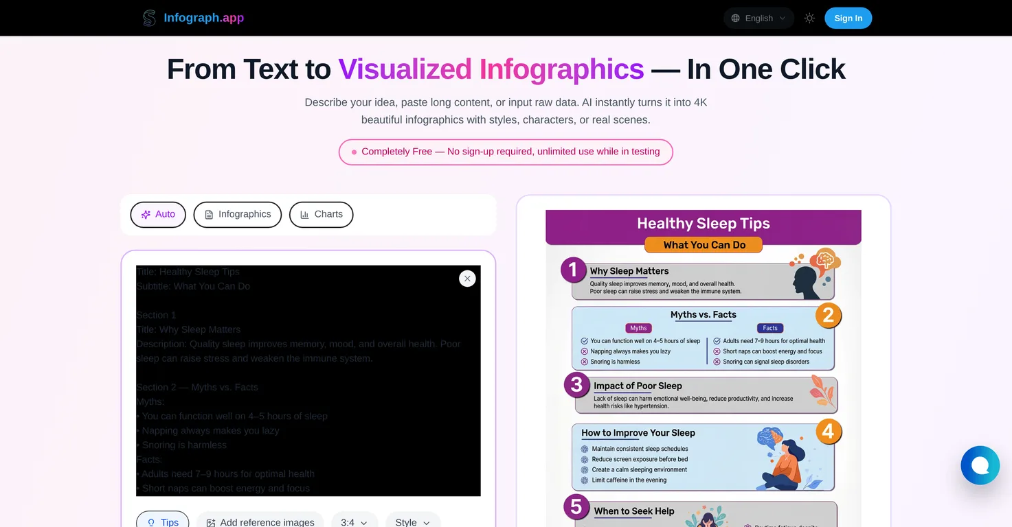Infograph.app screenshot