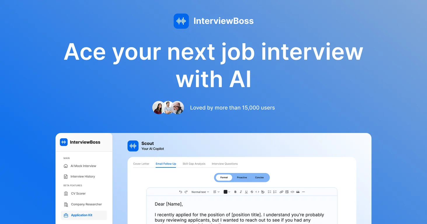 InterviewBoss screenshot