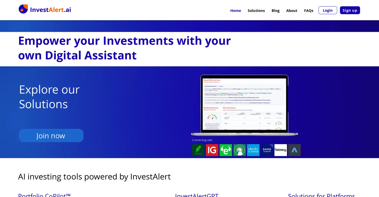 InvestAlert screenshot