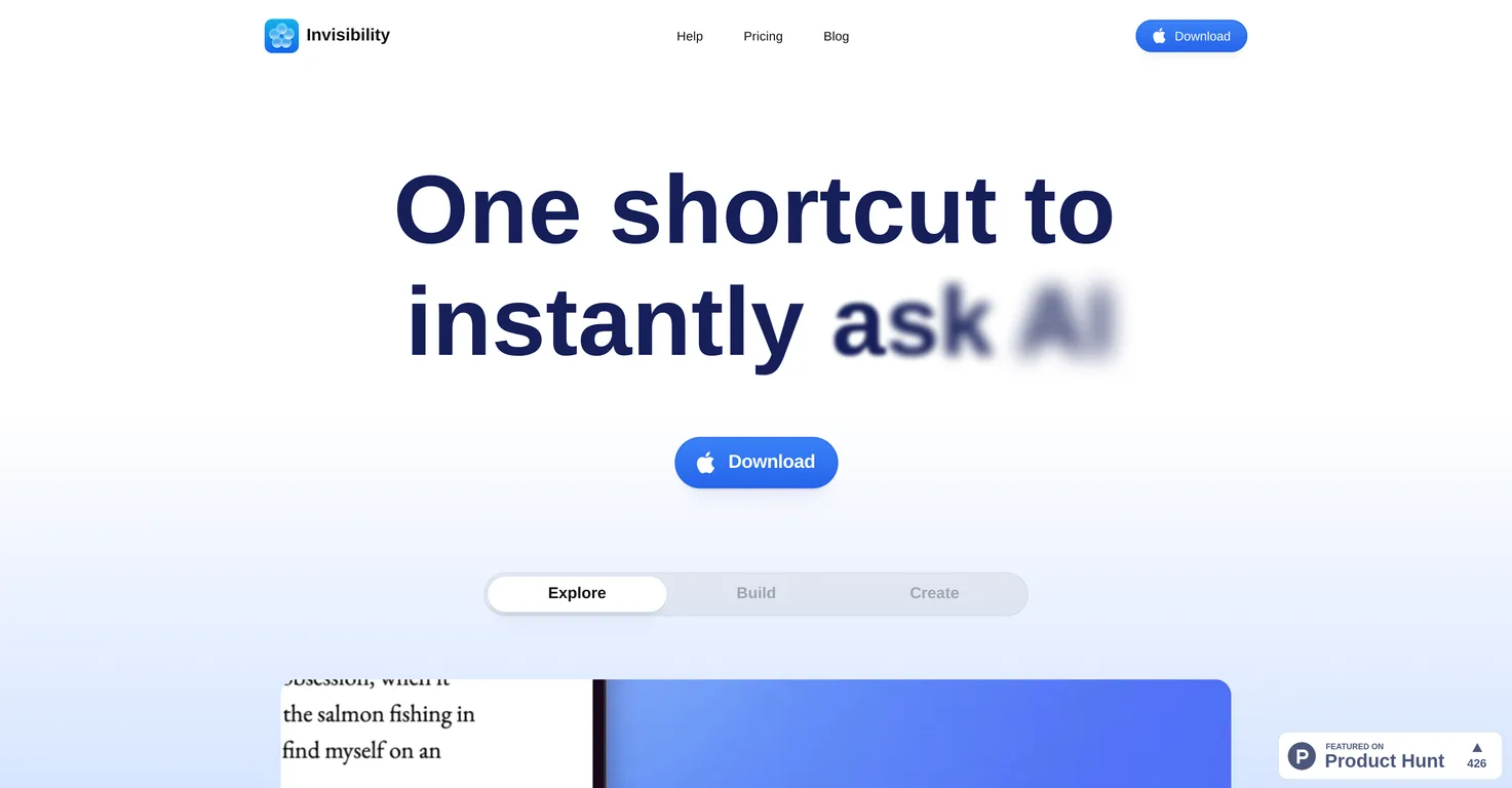 Invisibility screenshot