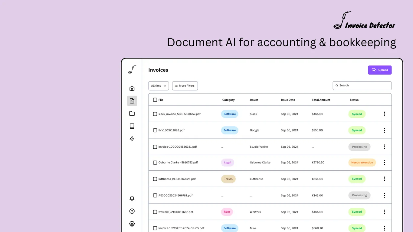 Invoice Detector screenshot