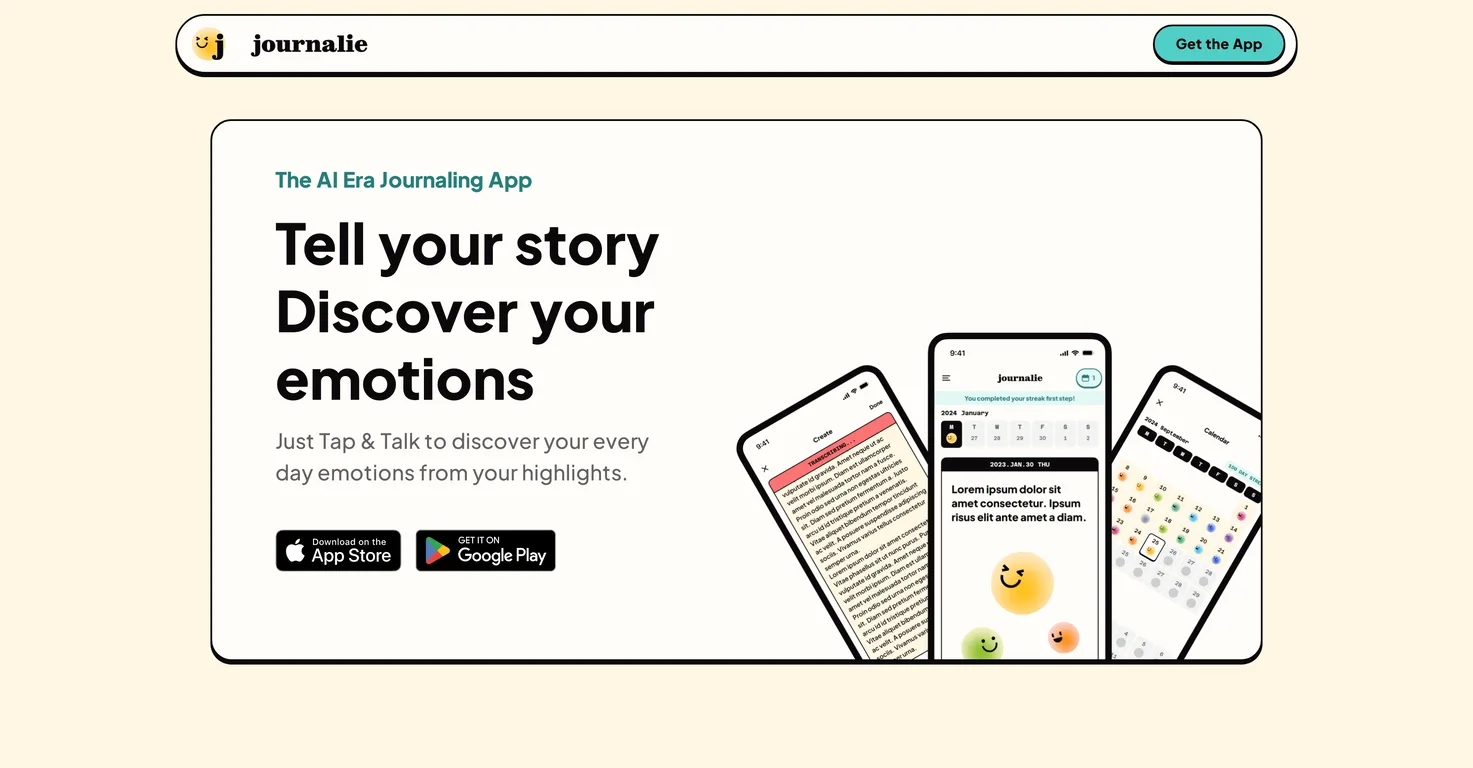 Journalie screenshot