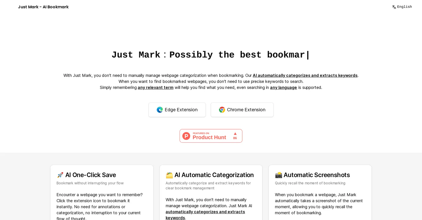 Just Mark screenshot