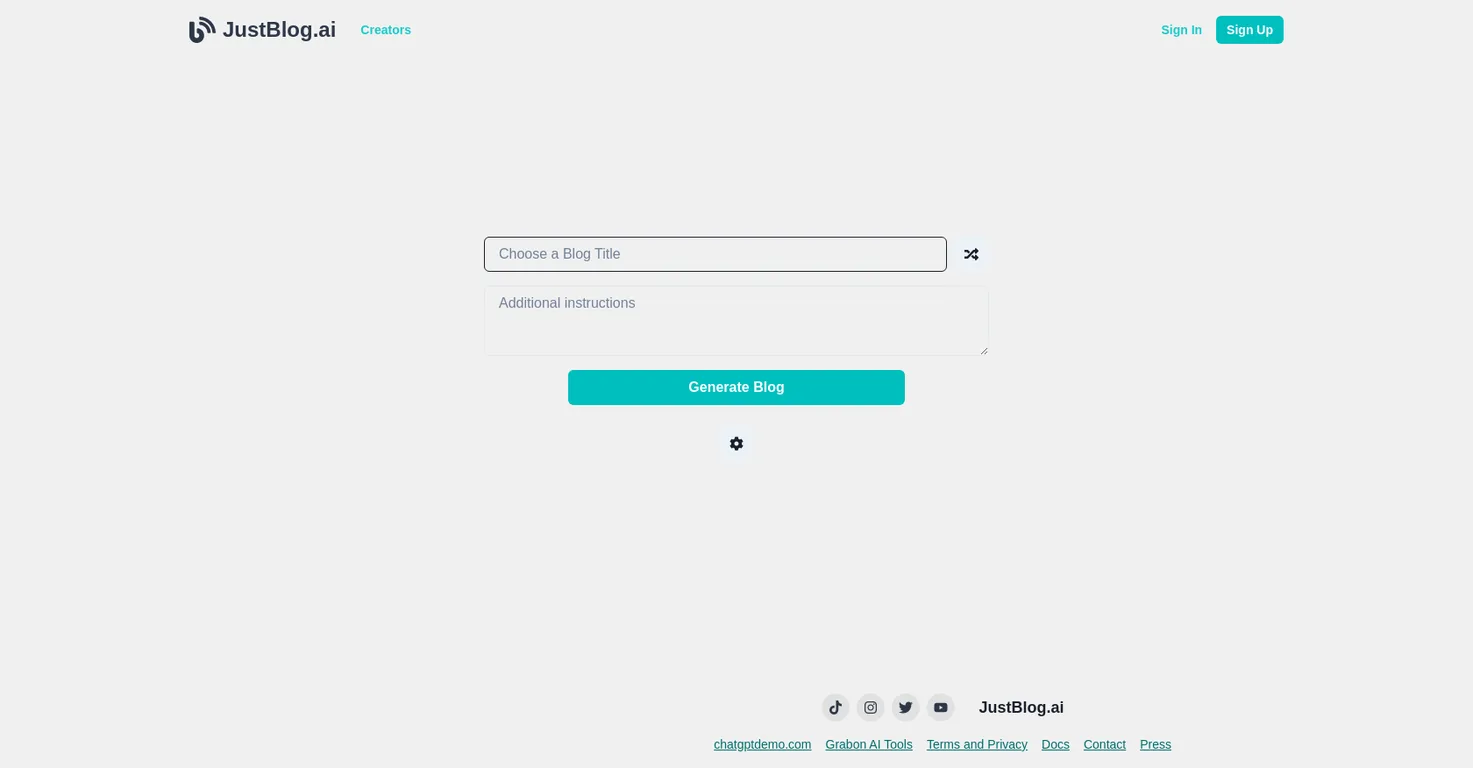 JustBlog screenshot