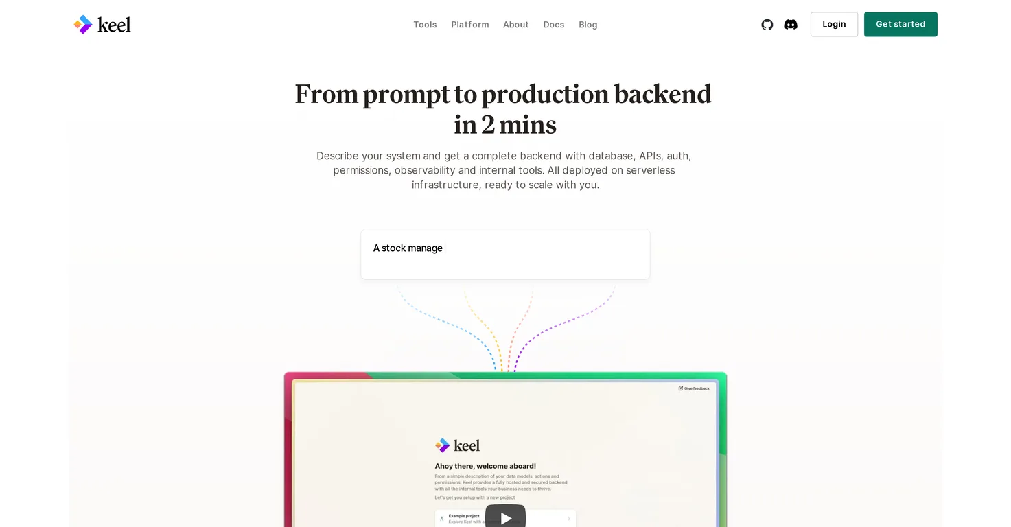 Keel Studio screenshot