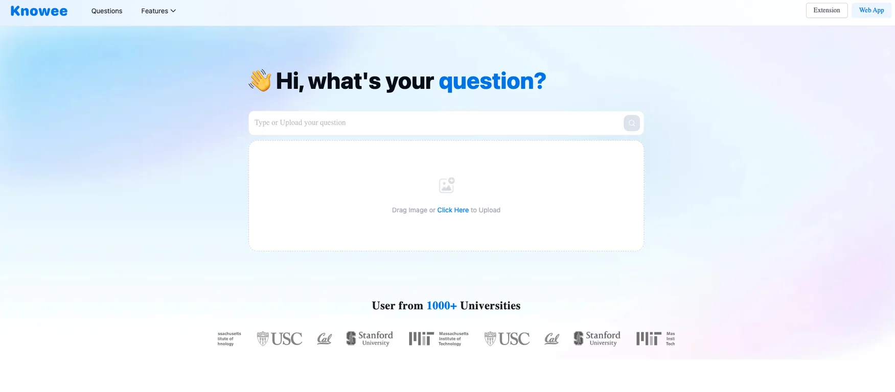 Knowee screenshot