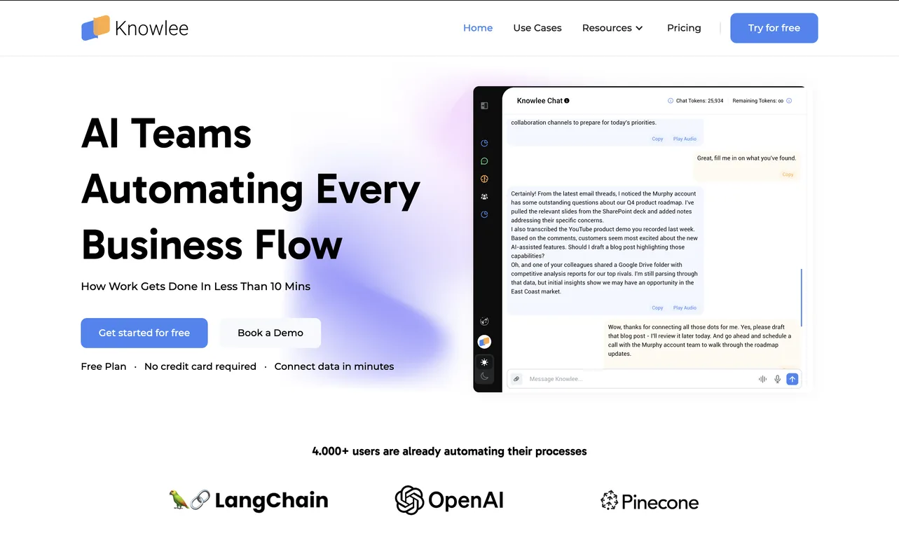 Knowlee screenshot