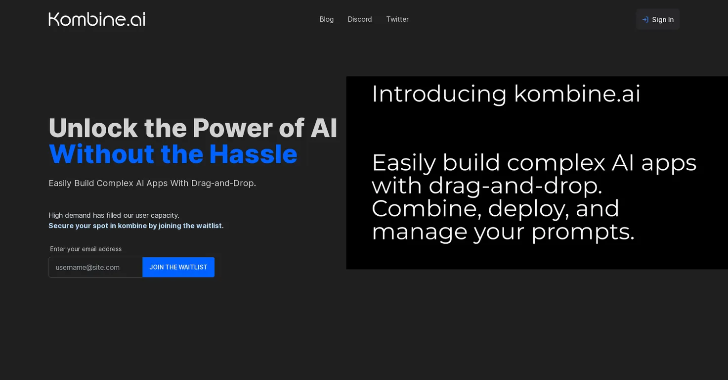 Kombine.ai screenshot