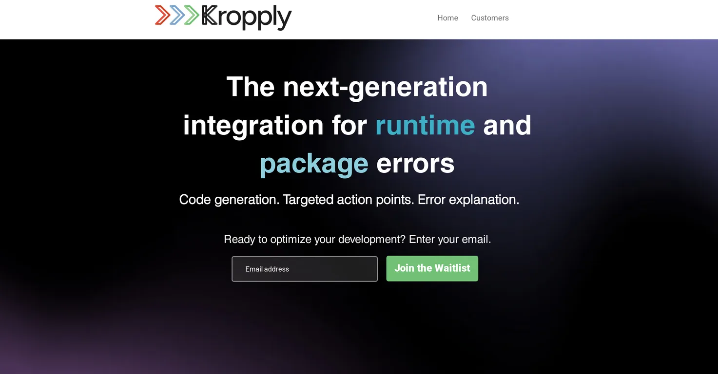 Kropply screenshot