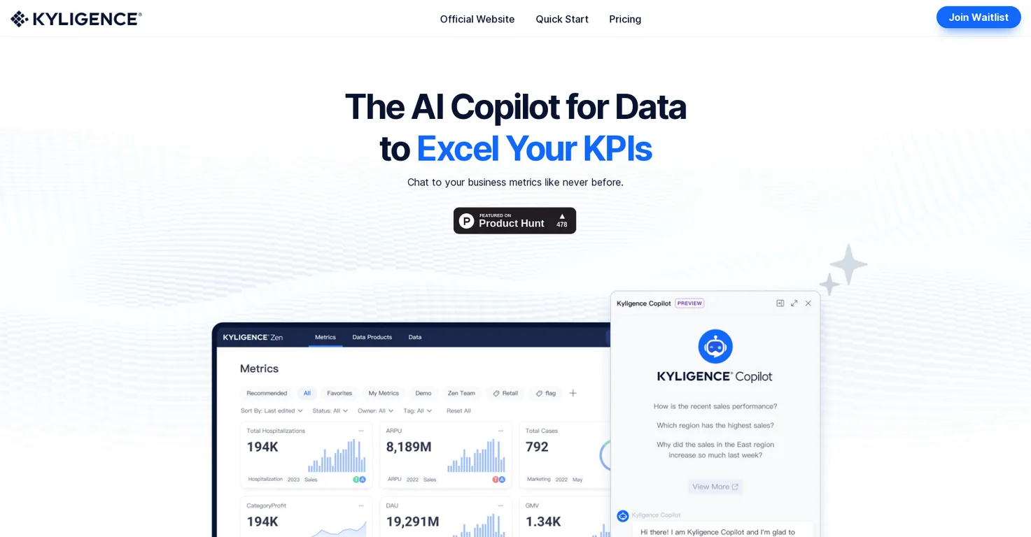Kyligence screenshot