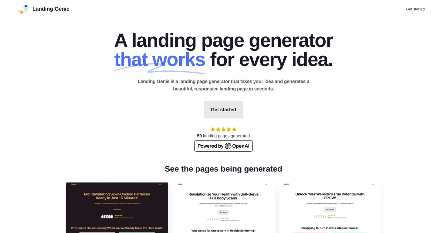 Landing Genie screenshot
