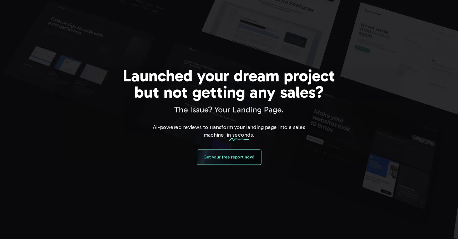 Landing.report screenshot