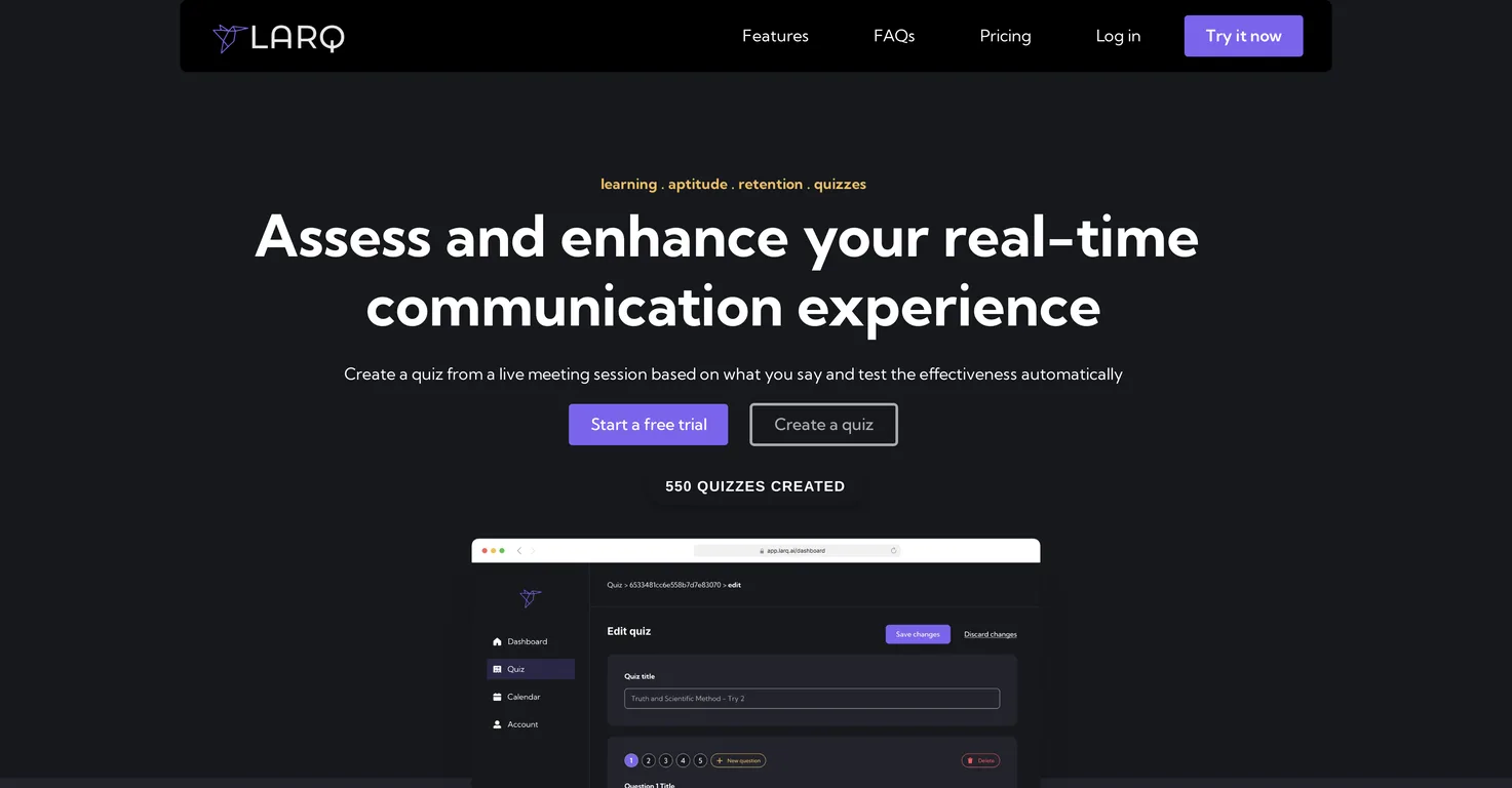 Larq screenshot