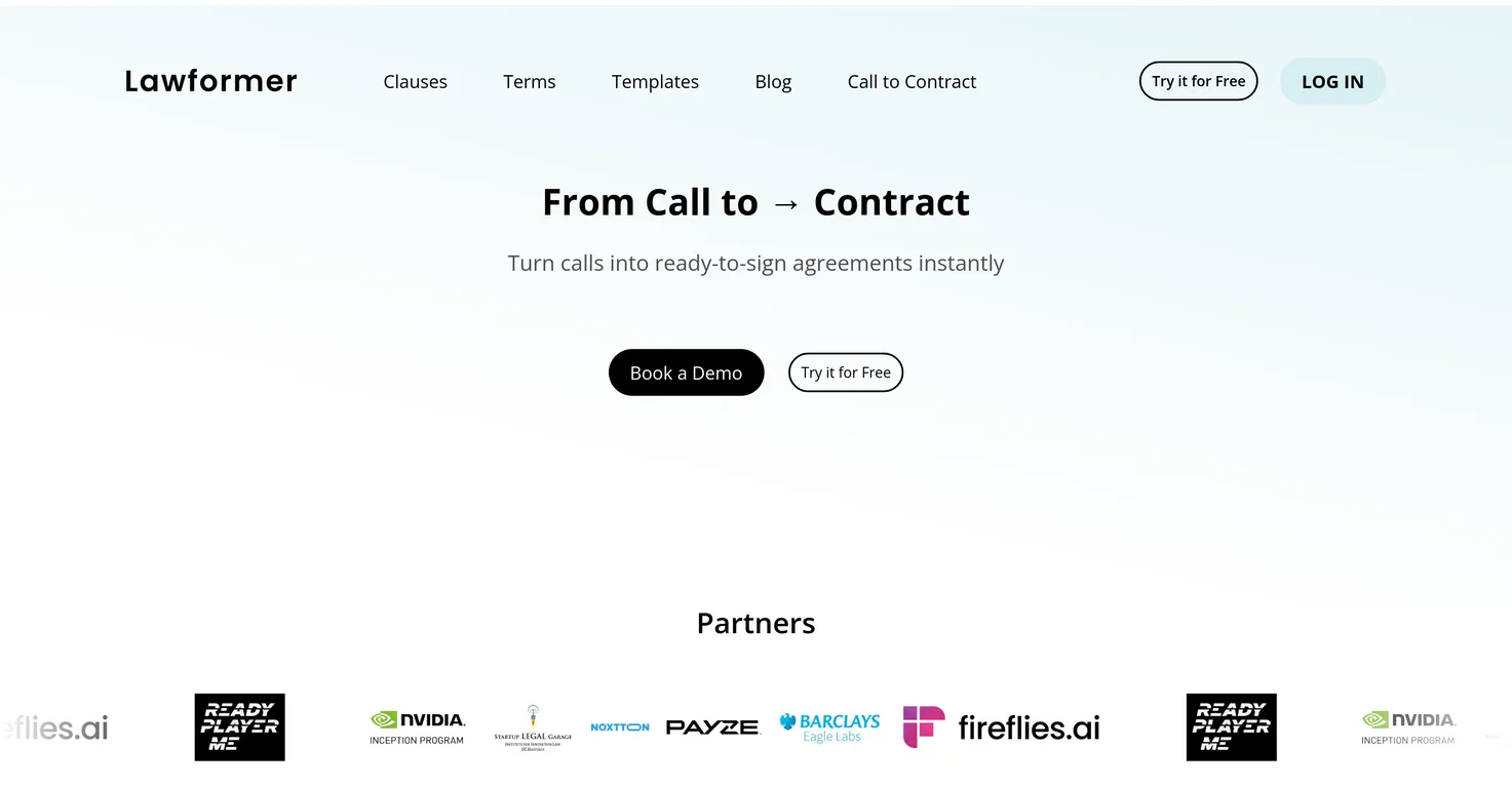 Lawformer screenshot