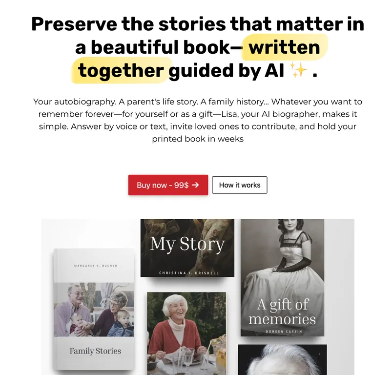 Life Story AI screenshot