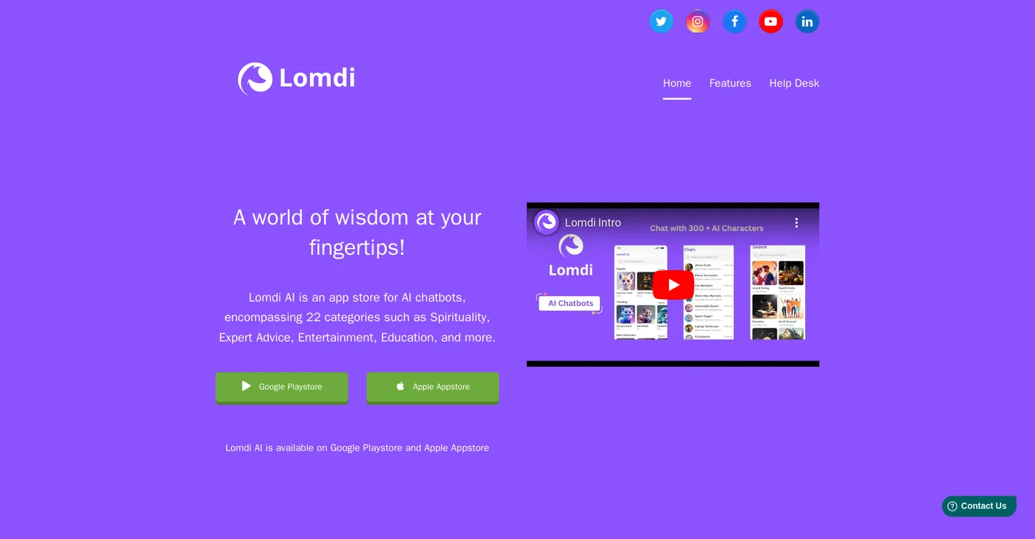 Lomdi screenshot