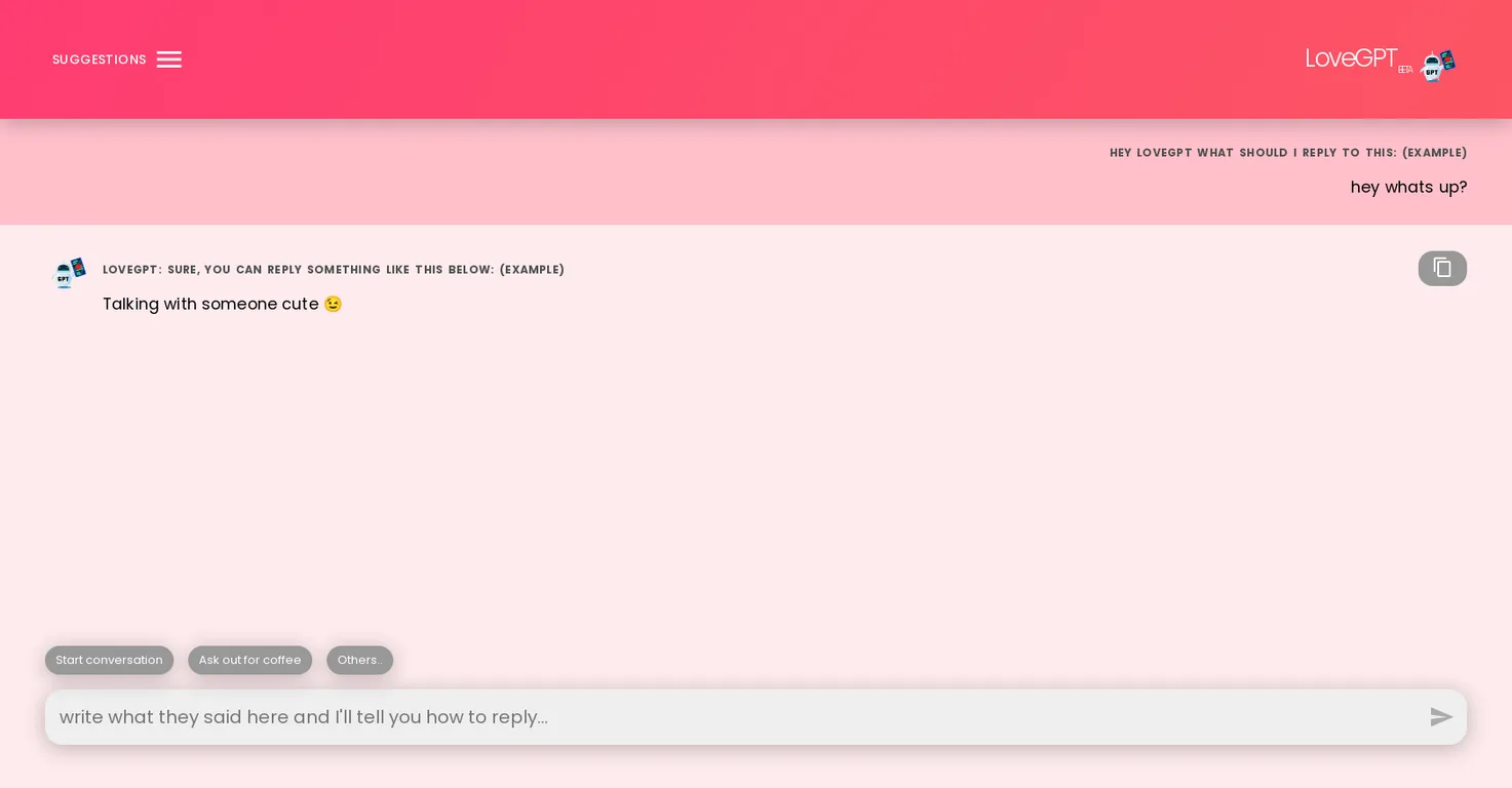 Love GPT screenshot