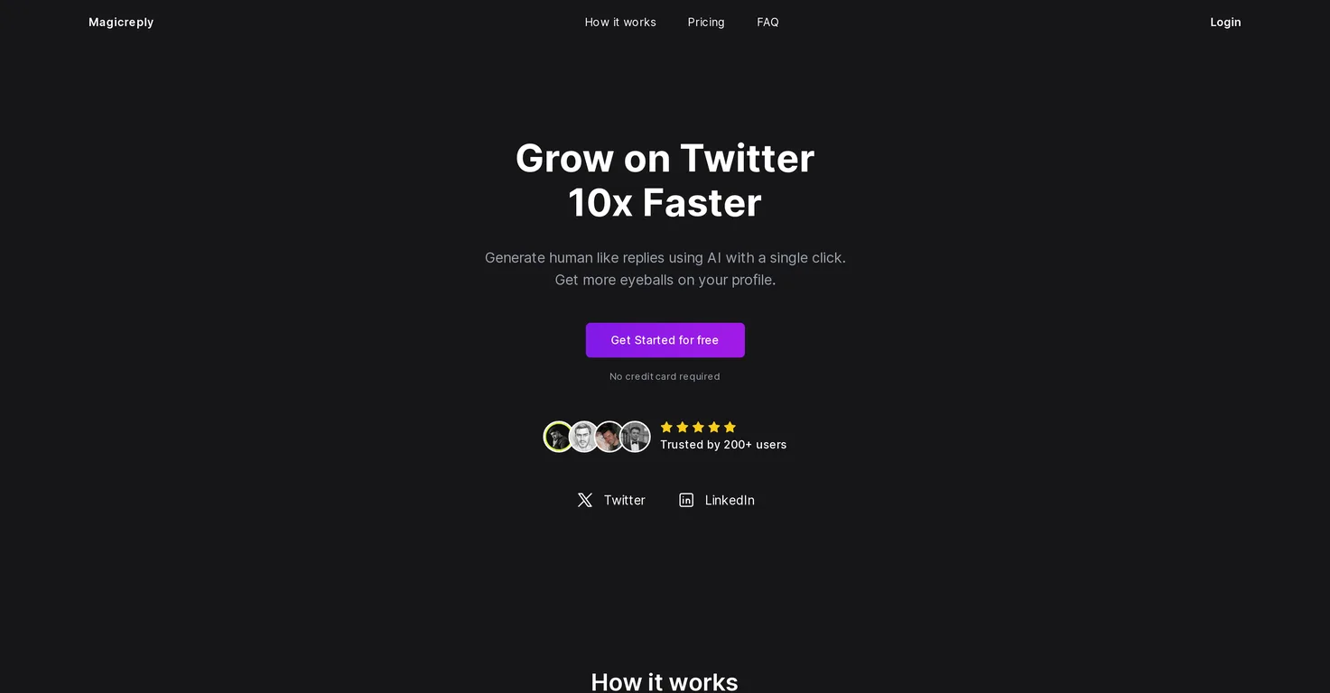 Magicreply.io screenshot