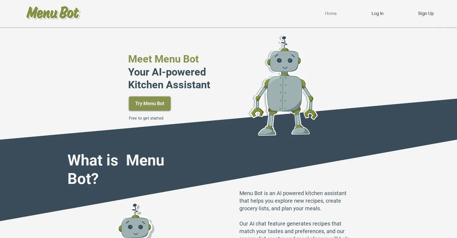 Menubot screenshot