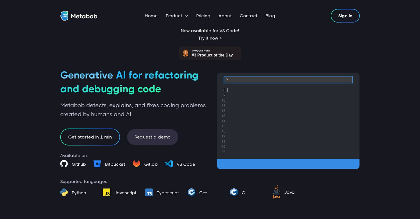 Metabob screenshot