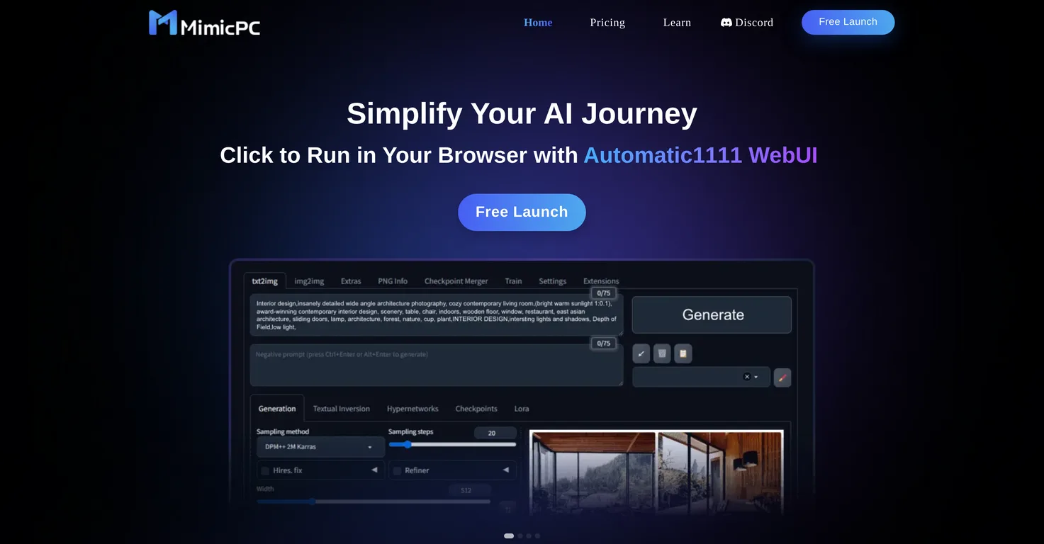 MimicPC screenshot