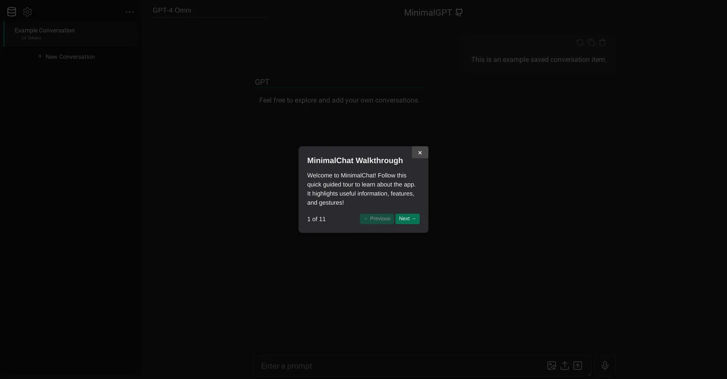 MinimalChat screenshot