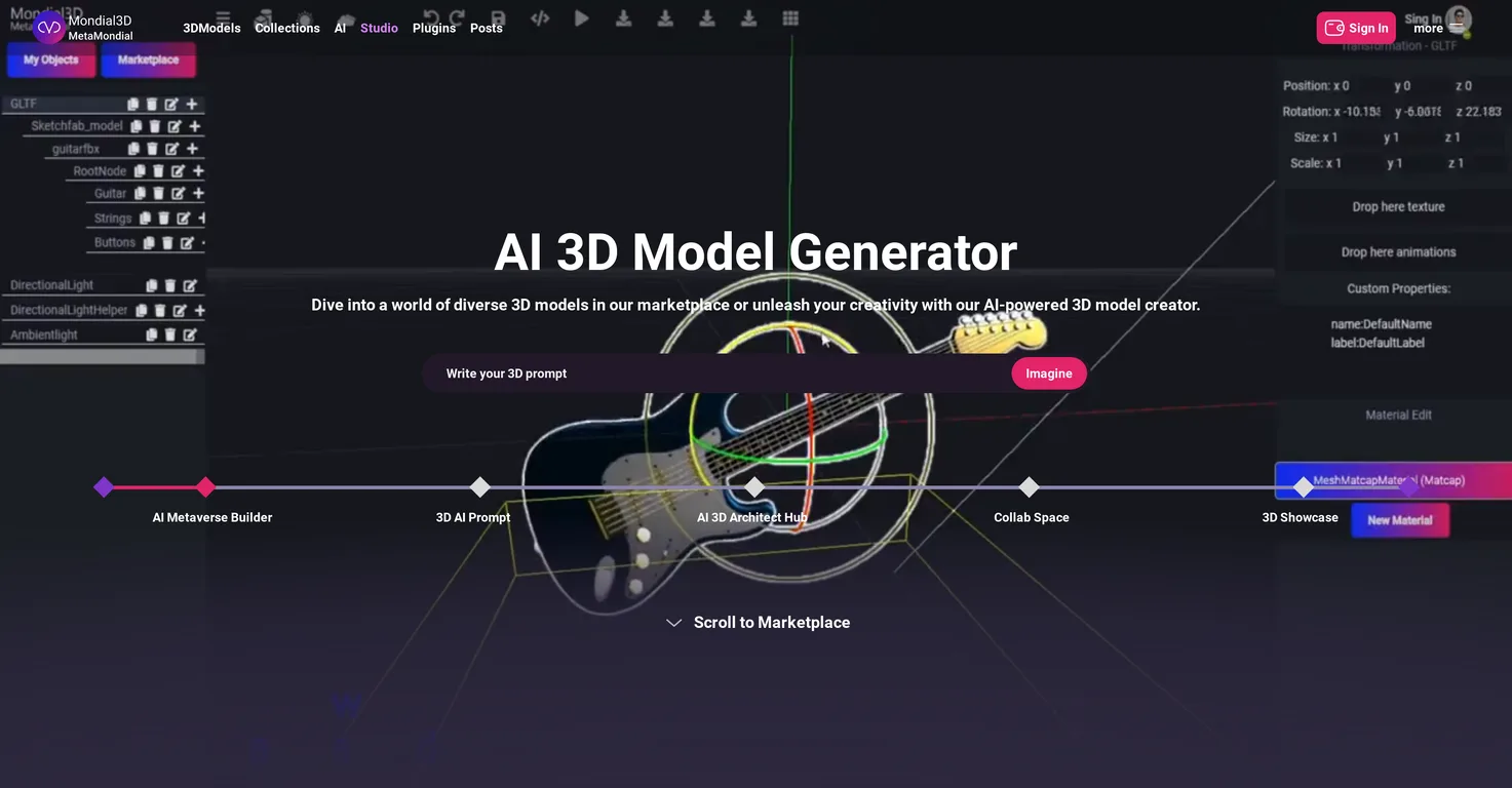 Mondial3D screenshot