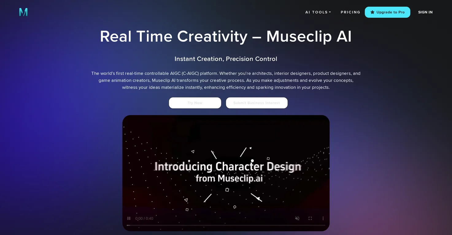 Museclip screenshot
