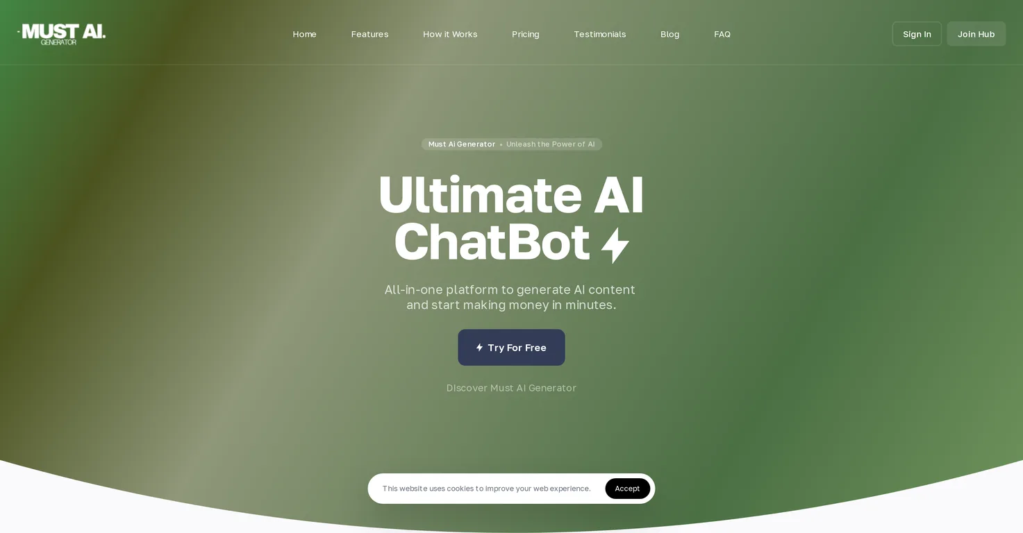 Must AI Generator screenshot