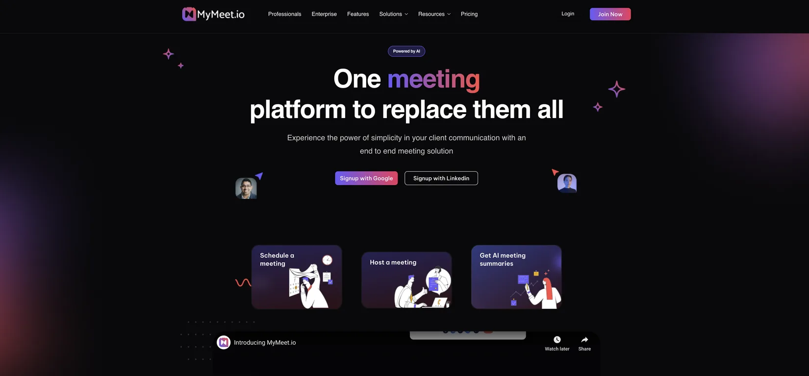 MyMeet.io screenshot