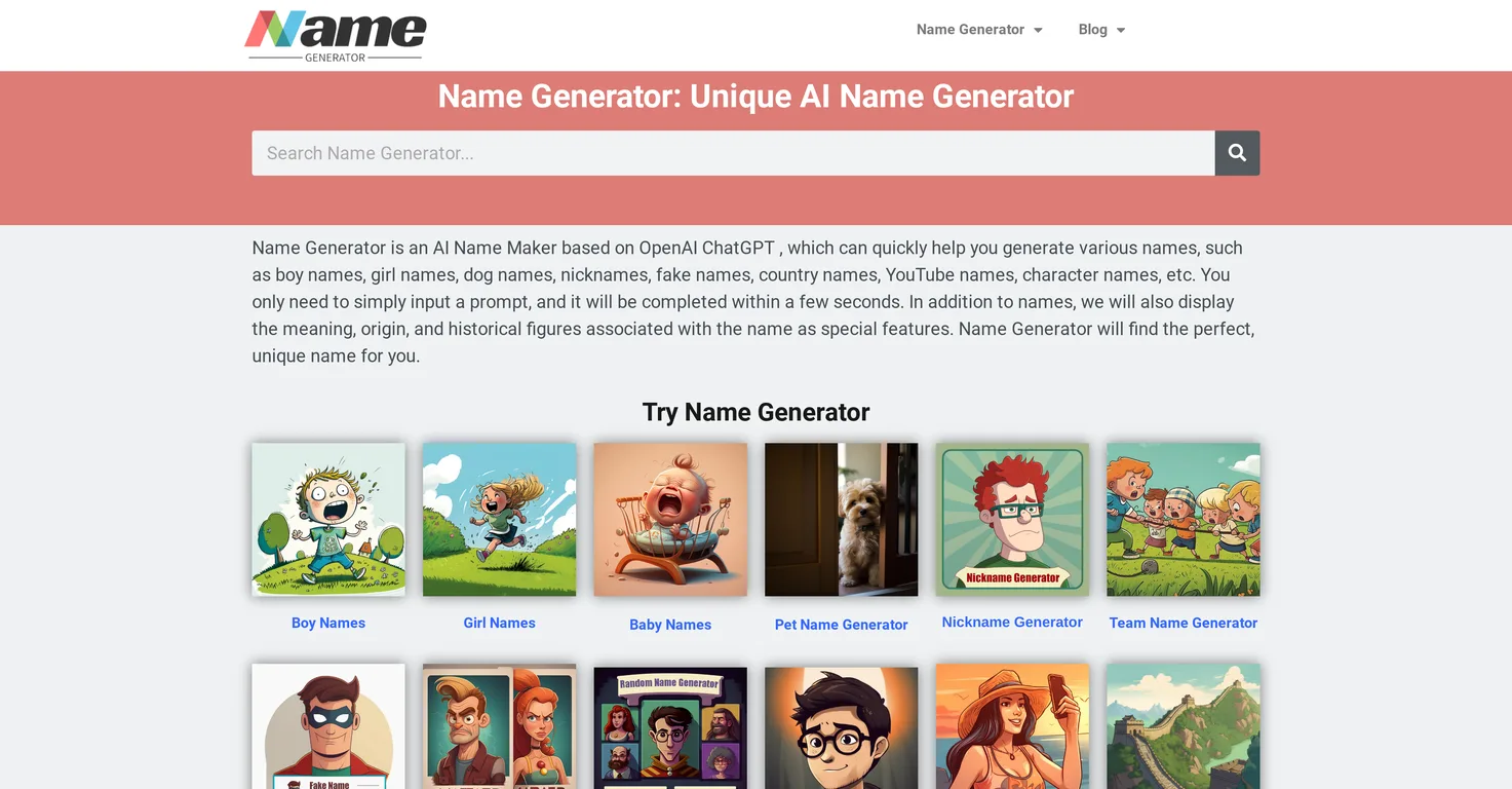 Name Generator screenshot
