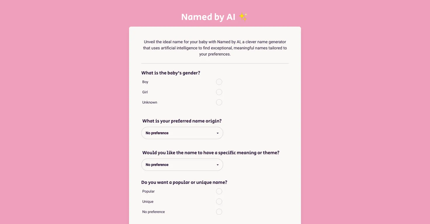 Namedbyai screenshot