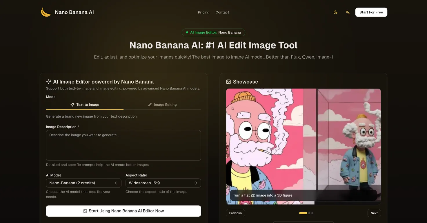 Nano Banana AI screenshot