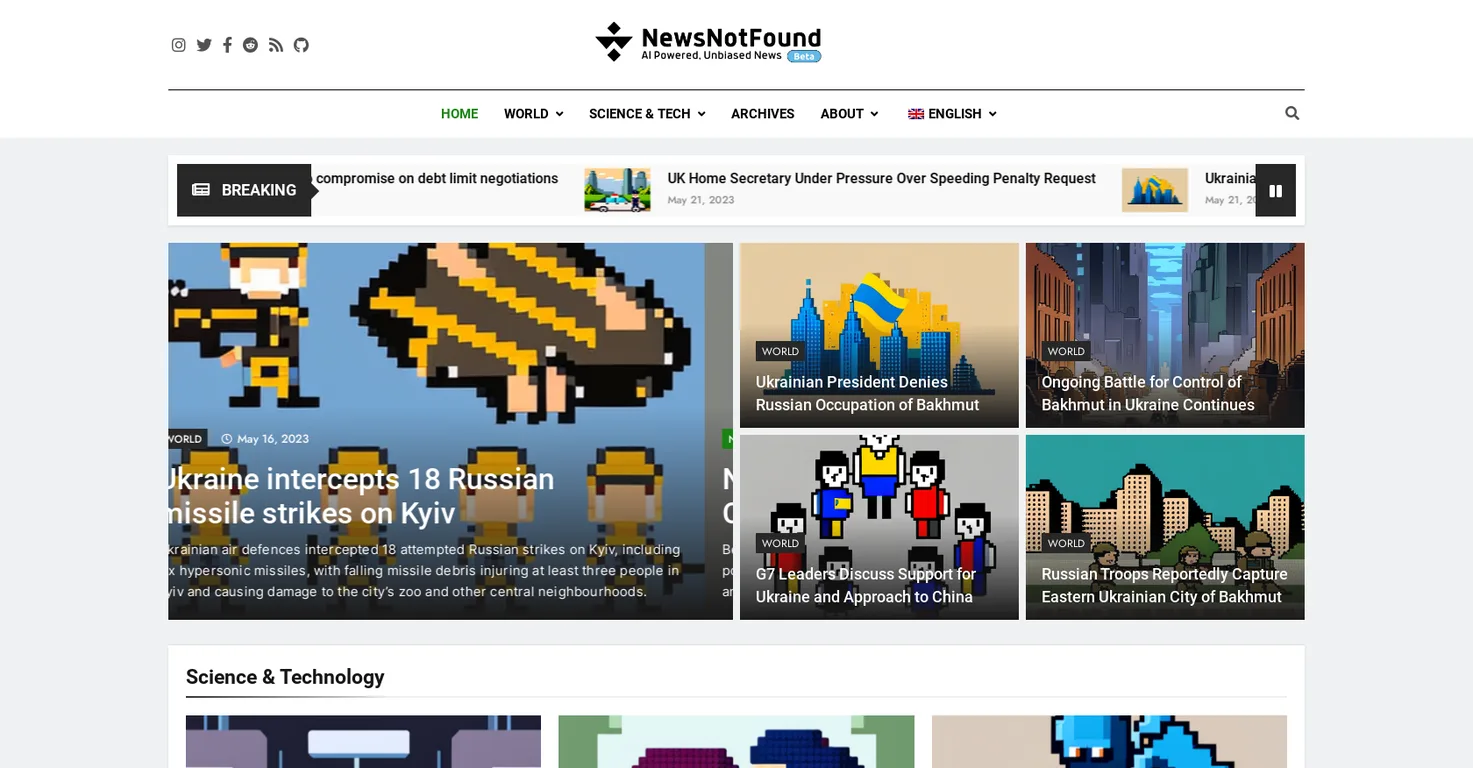 NewsNotFound screenshot