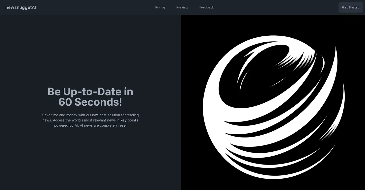 newsnuggetAI screenshot