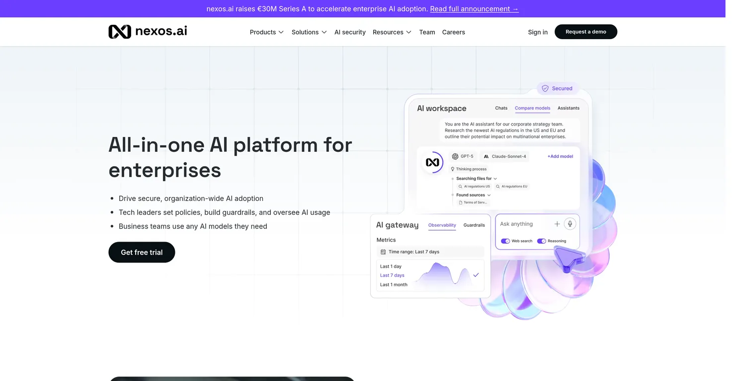 Nexos AI screenshot