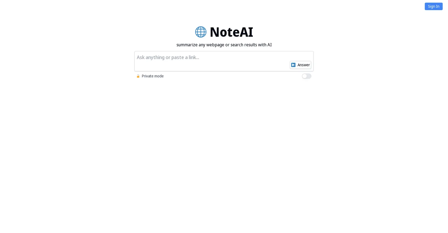 NoteAI screenshot